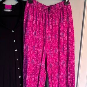 Lauren Ralph Lauren elastic tie waist pant